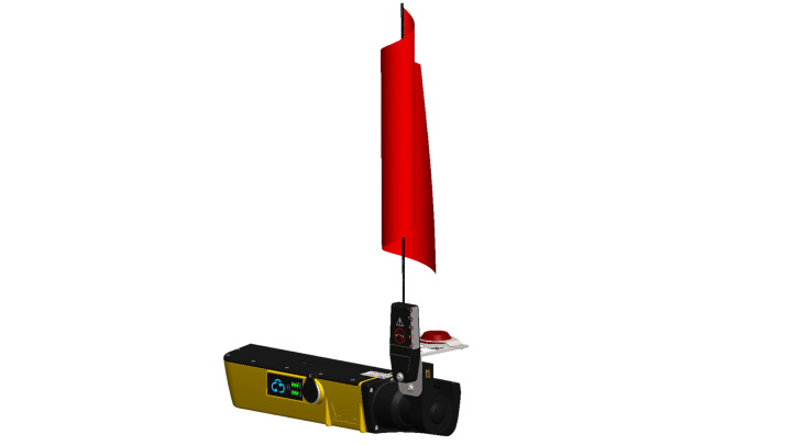 Voorbeeldafbeelding van de RDI-3000 webinterface voor IoT-spoormonitorsystemen.