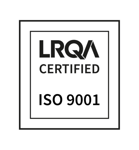 Logo de la certification ISO 9001 représentant la conformité au système de management de la qualité.